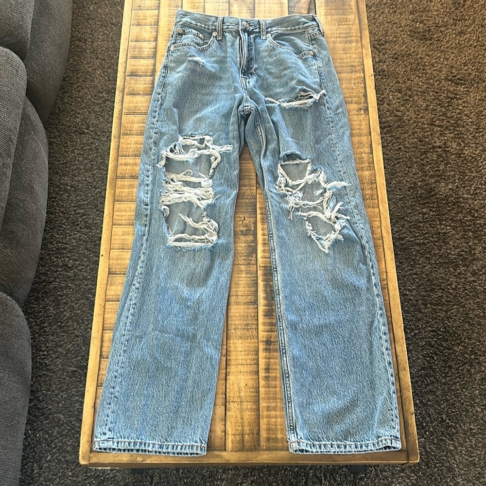 Aeropostale High Rise Baggy Jeans - Size 4 Reg